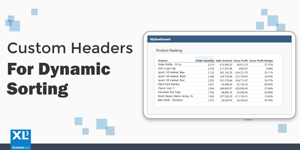 XLCubed Custom Headers Blog Post